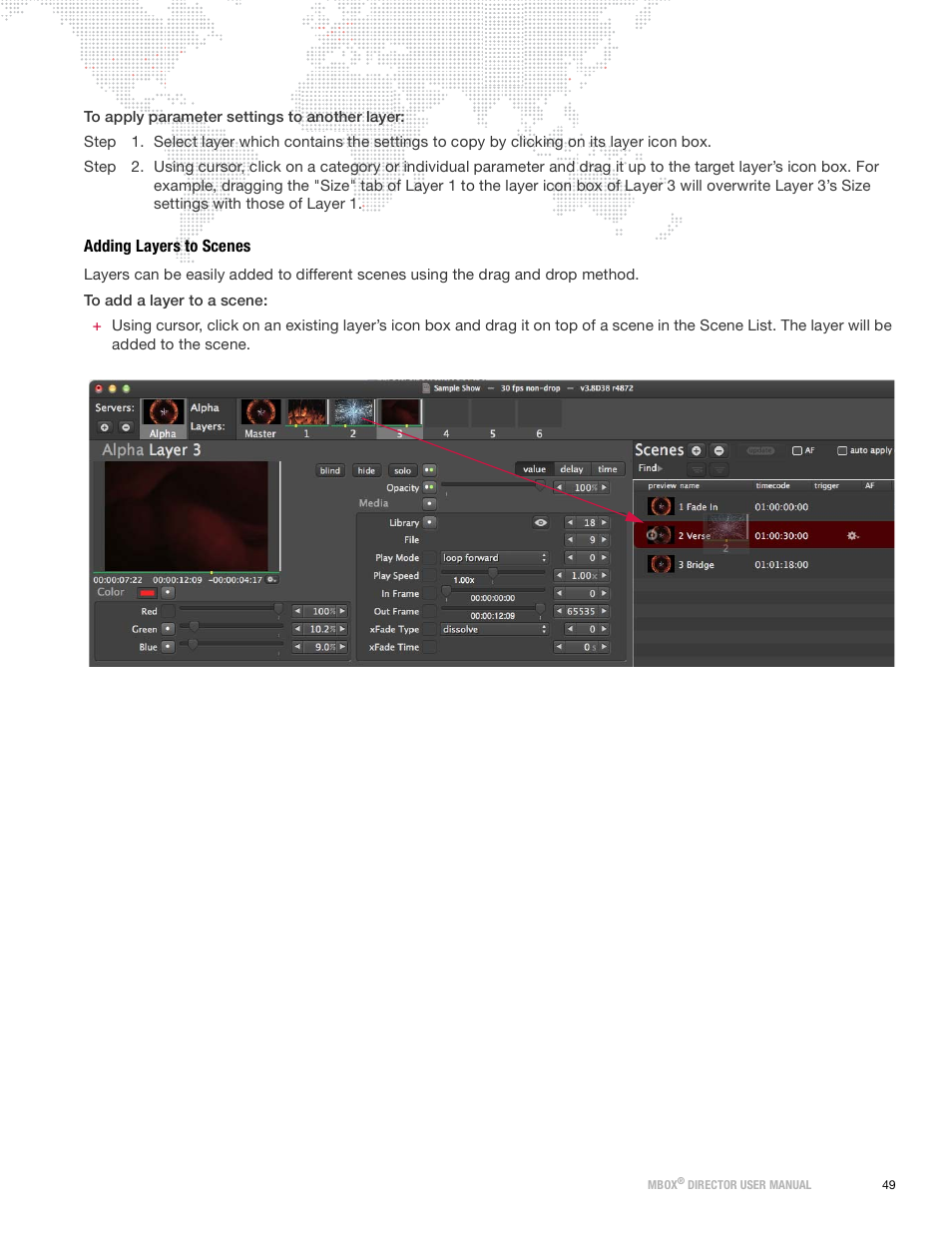 Adding layers to scenes | PRG Mbox Director User Manual v3.9 User Manual | Page 55 / 112