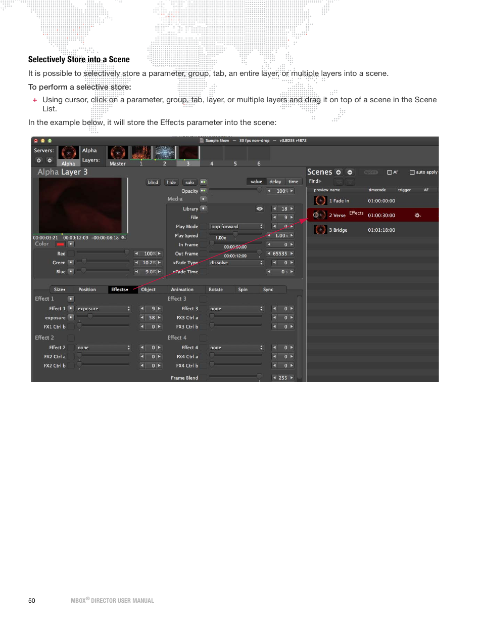 Selectively store into a scene | PRG Mbox Director User Manual v3.9 User Manual | Page 56 / 112