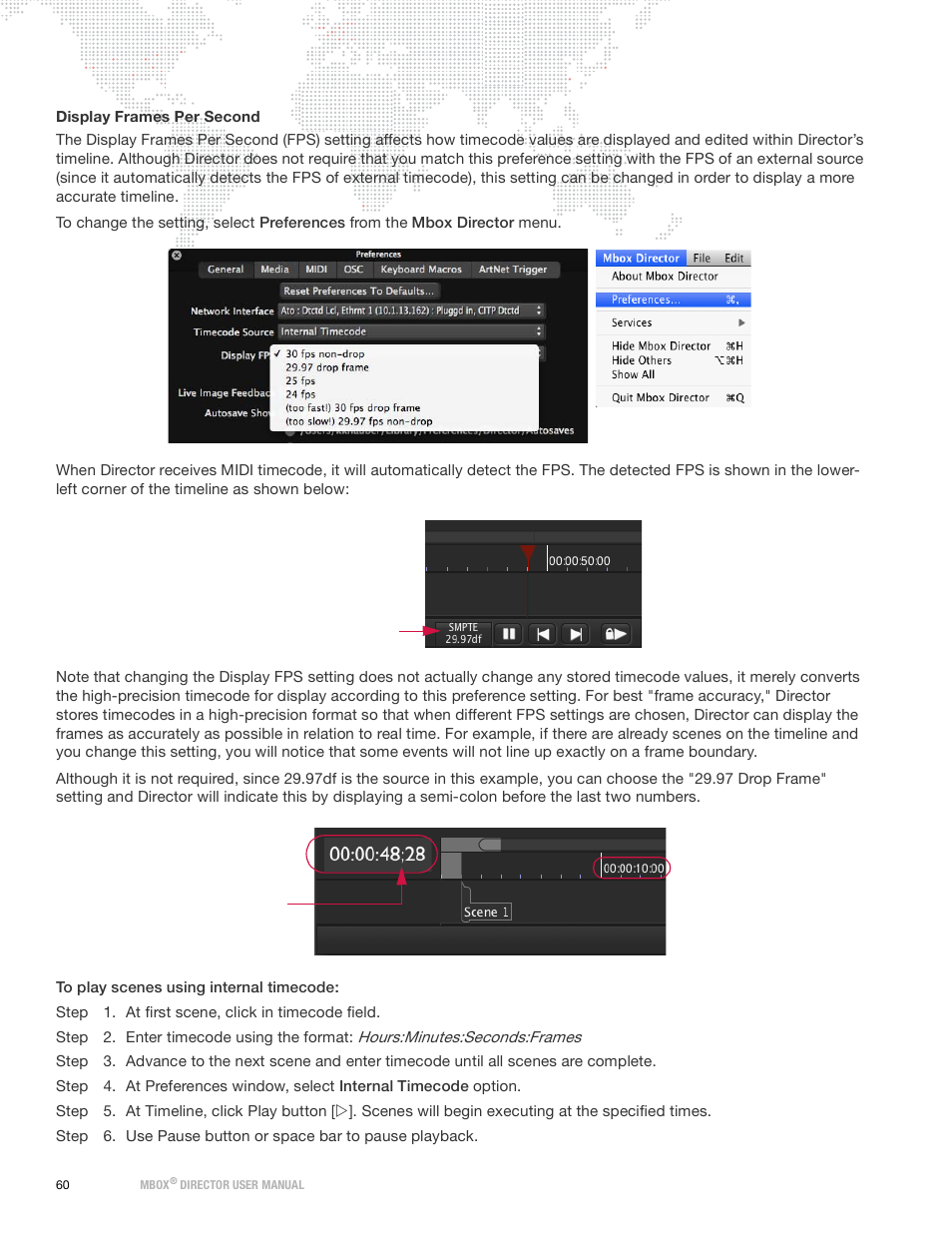 Display frames per second | PRG Mbox Director User Manual v3.9 User Manual | Page 66 / 112