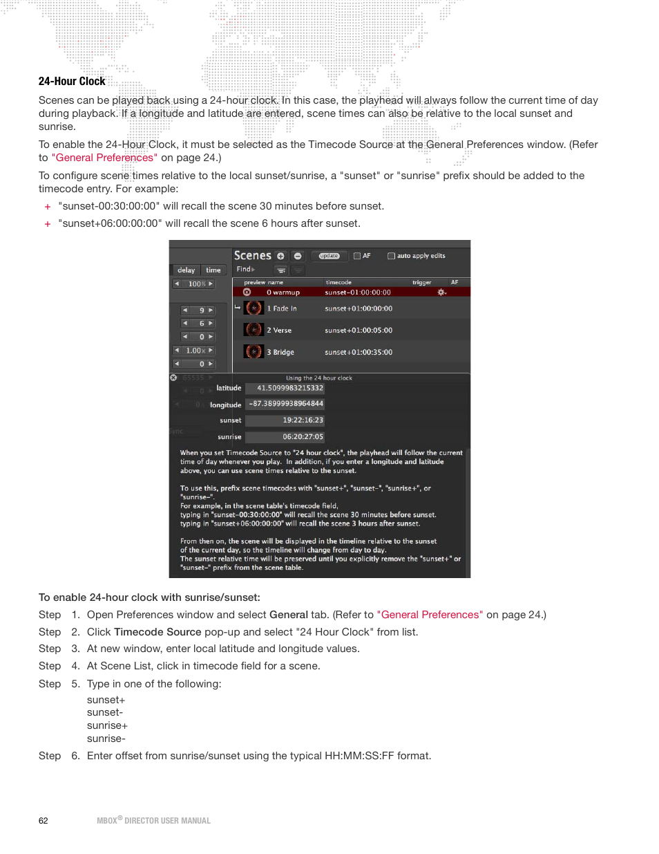 Hour clock | PRG Mbox Director User Manual v3.9 User Manual | Page 68 / 112
