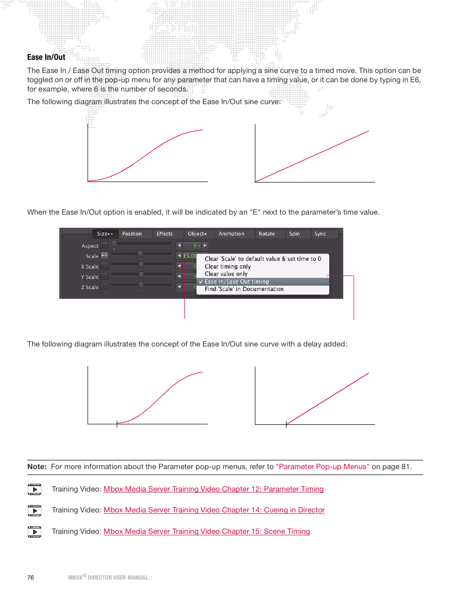 Ease in/out | PRG Mbox Director User Manual v3.9 User Manual | Page 82 / 112