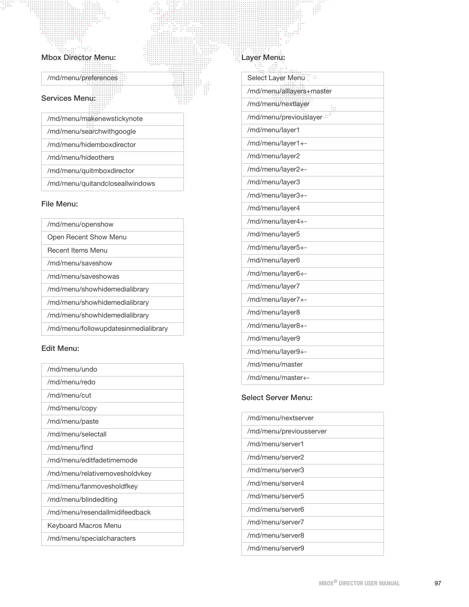 PRG Mbox Director User Manual v3.8a User Manual | Page 103 / 108
