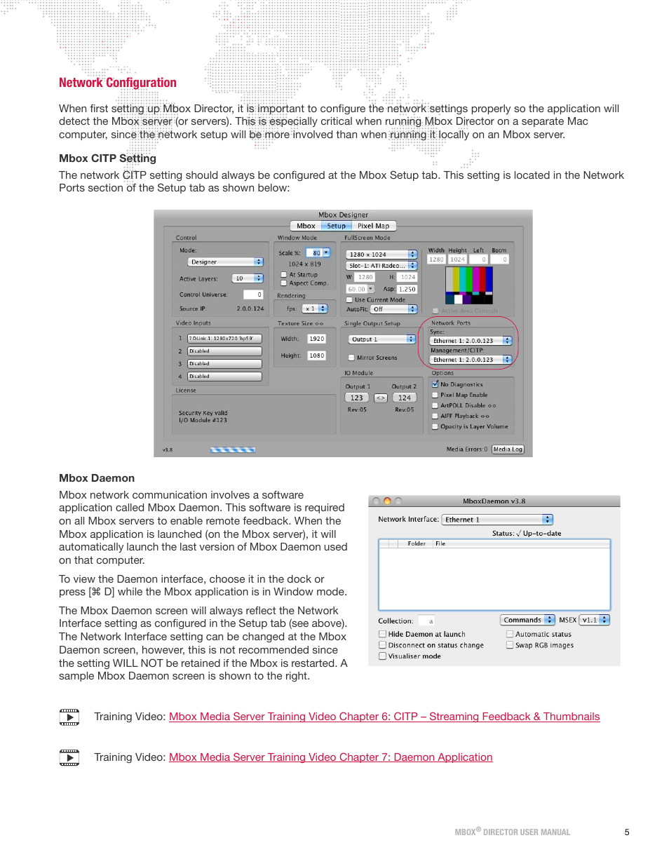 Network configuration | PRG Mbox Director User Manual v3.8a User Manual | Page 11 / 108