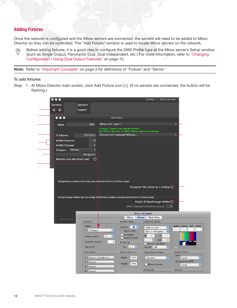 Adding fixtures, Oceed to | PRG Mbox Director User Manual v3.8a User Manual | Page 18 / 108