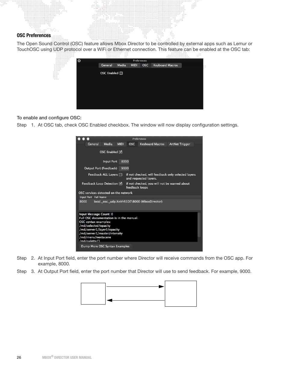Osc preferences | PRG Mbox Director User Manual v3.8a User Manual | Page 32 / 108