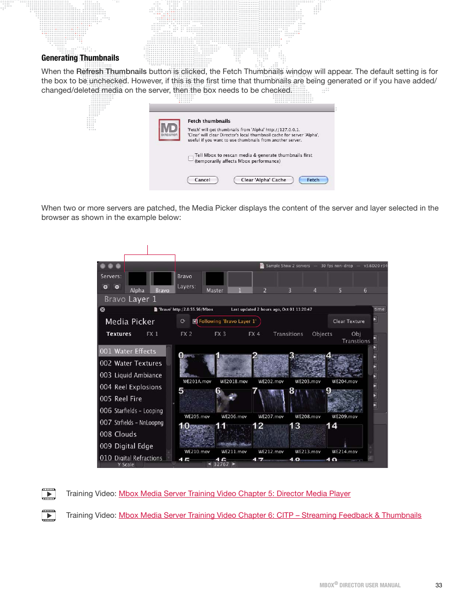 Generating thumbnails | PRG Mbox Director User Manual v3.8a User Manual | Page 39 / 108