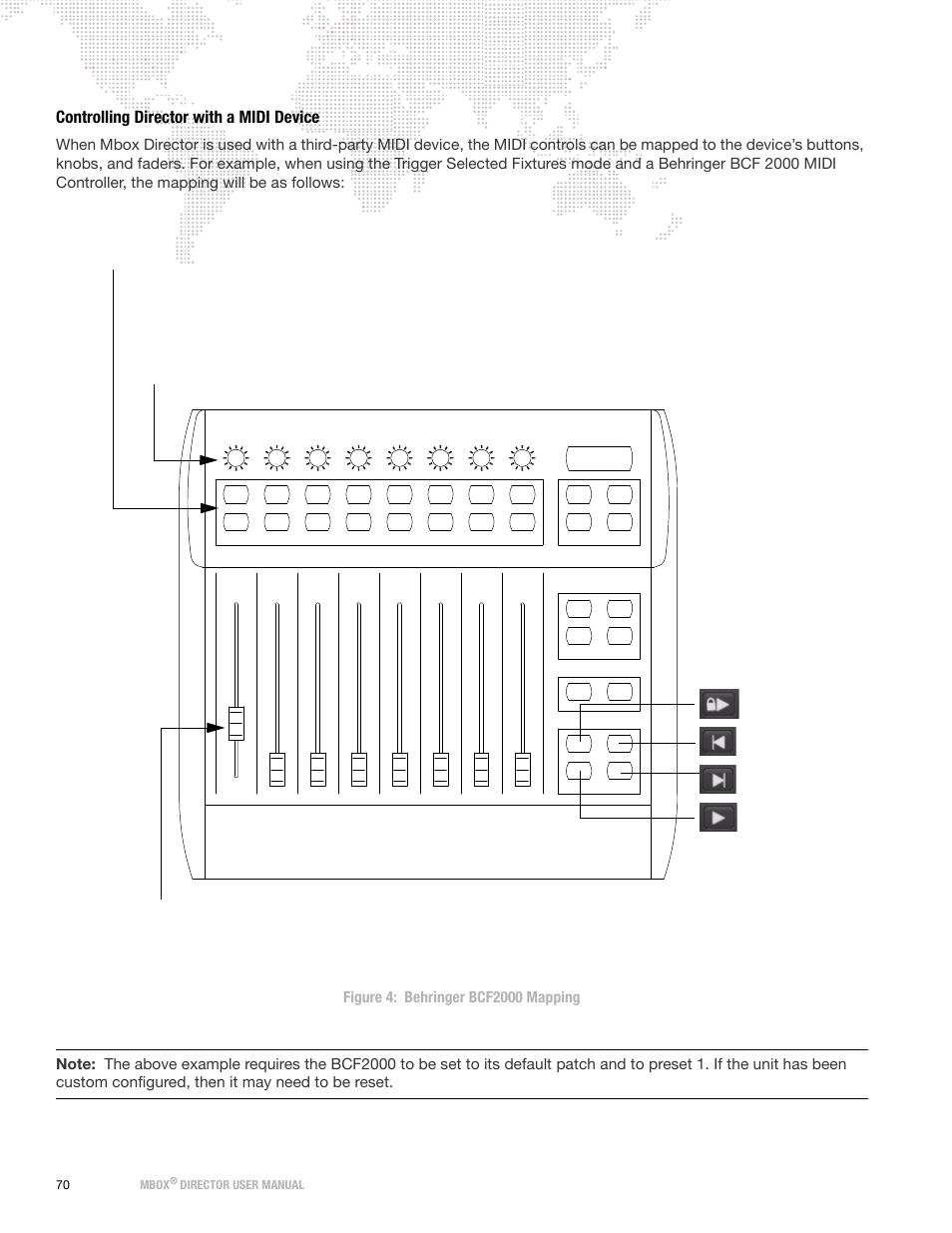 Controlling director with a midi device | PRG Mbox Director User Manual v3.8a User Manual | Page 76 / 108