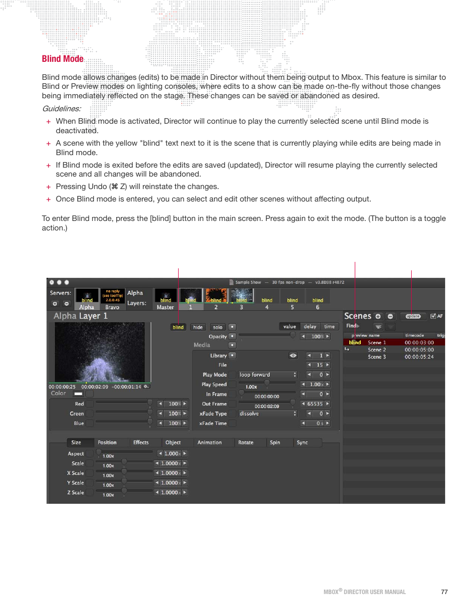 Blind mode | PRG Mbox Director User Manual v3.8a User Manual | Page 83 / 108
