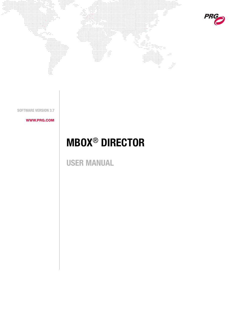 PRG Mbox Director User Manual v3.7 User Manual | 80 pages