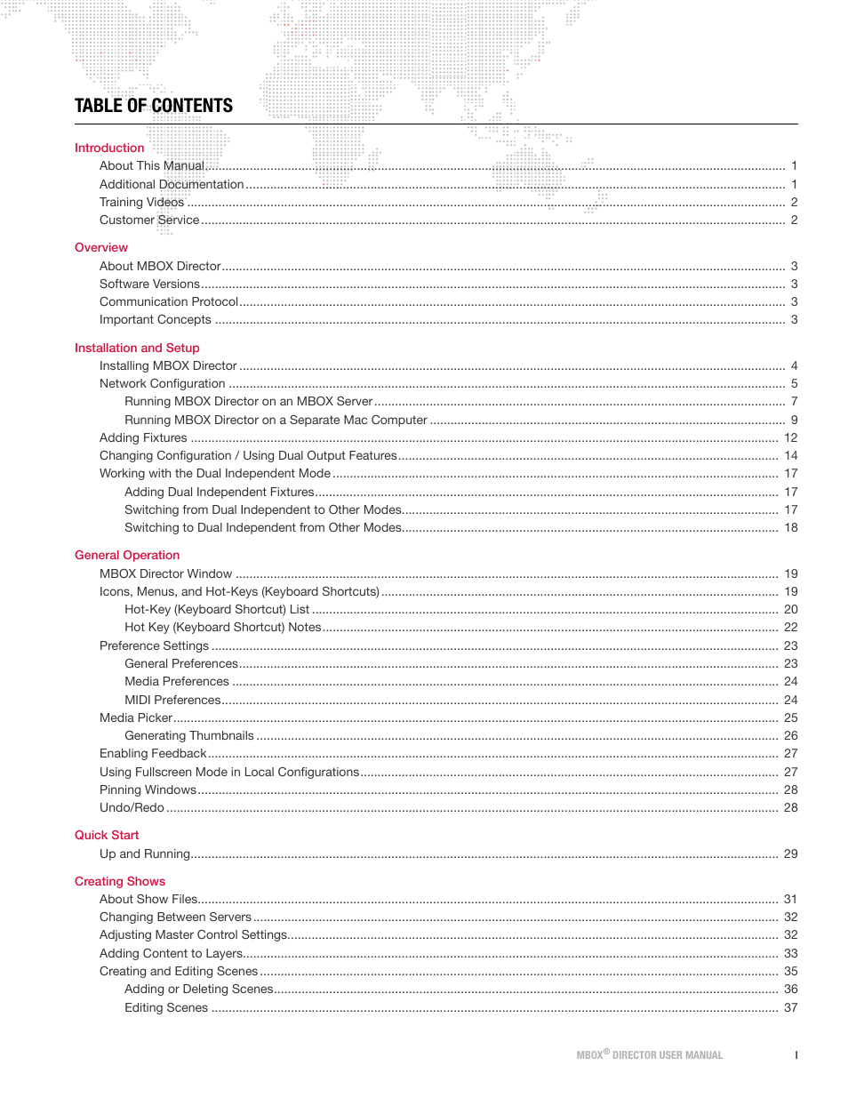 PRG Mbox Director User Manual v3.7 User Manual | Page 3 / 80