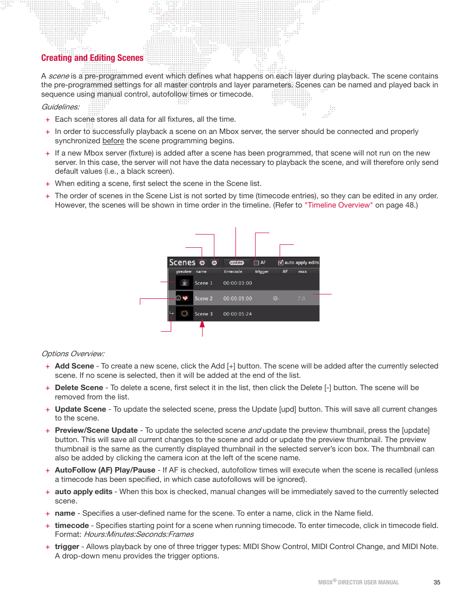 Creating and editing scenes | PRG Mbox Director User Manual v3.7 User Manual | Page 41 / 80