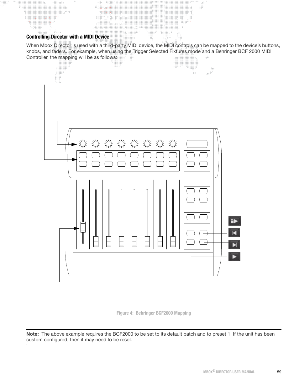 Controlling director with a midi device | PRG Mbox Director User Manual v3.7 User Manual | Page 65 / 80