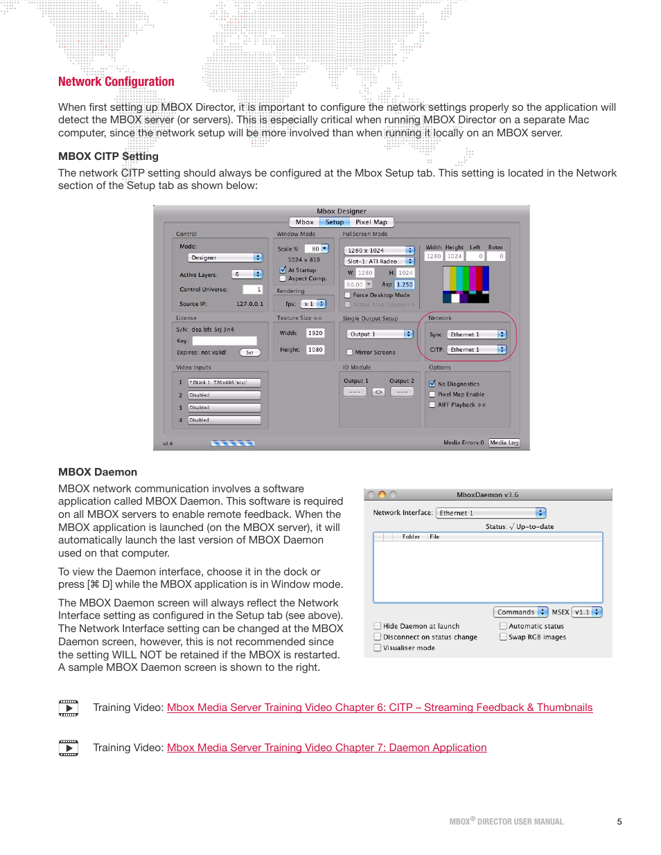 Network configuration | PRG Mbox Director User Manual v3.6.1 User Manual | Page 11 / 80