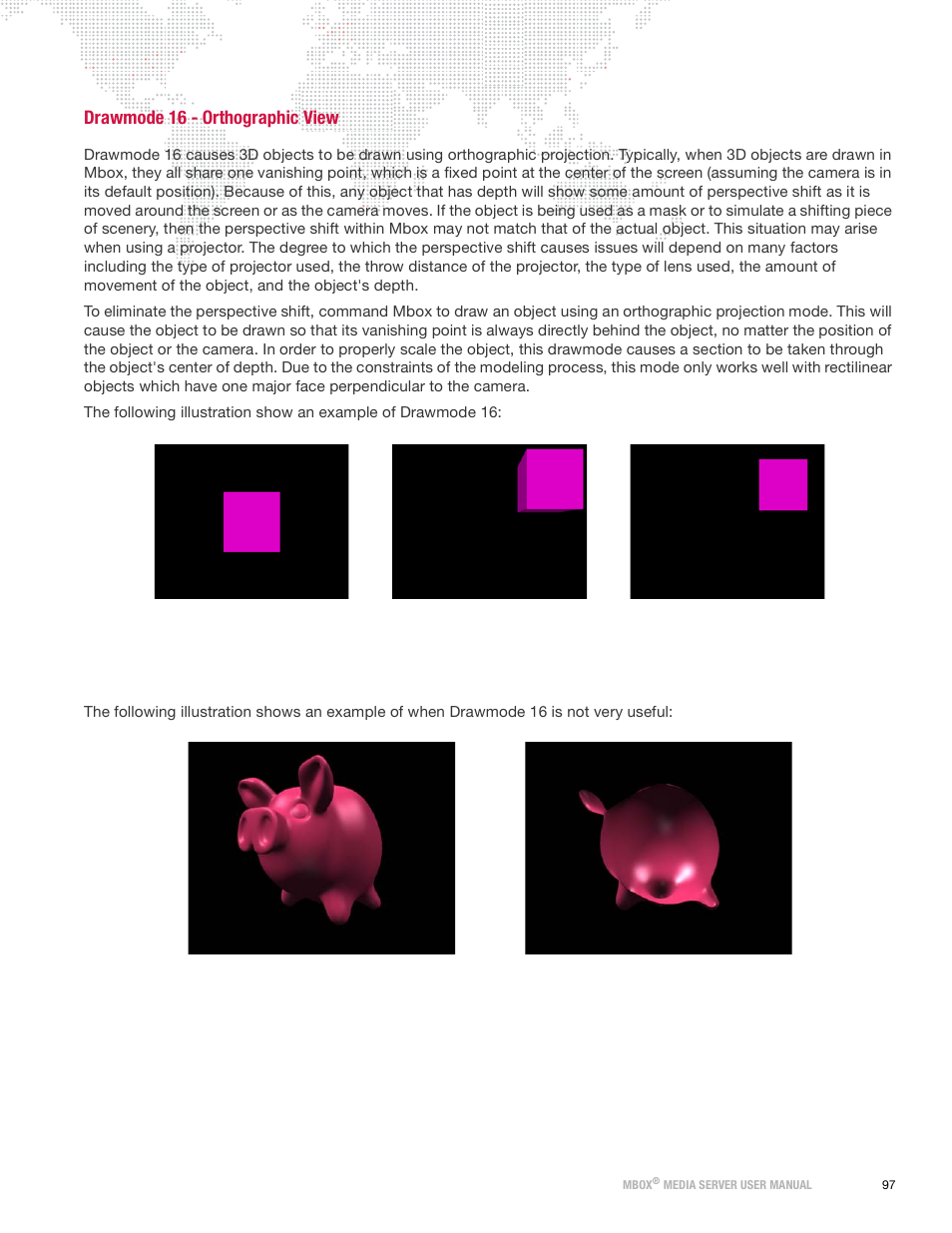 Drawmode 16 - orthographic view | PRG Mbox Designer Manual 3.9 User Manual | Page 105 / 206