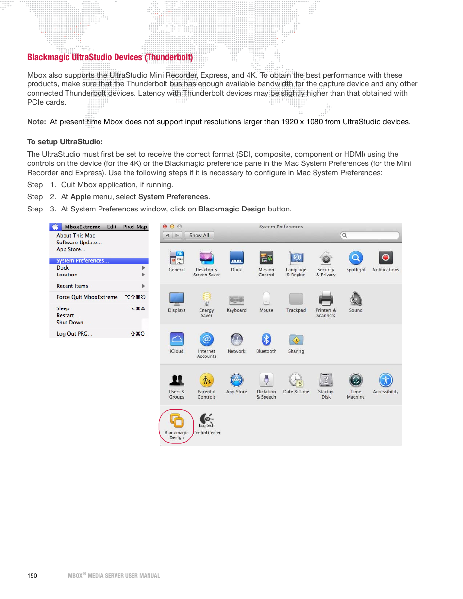 Blackmagic ultrastudio devices (thunderbolt) | PRG Mbox Designer Manual 3.9 User Manual | Page 158 / 206