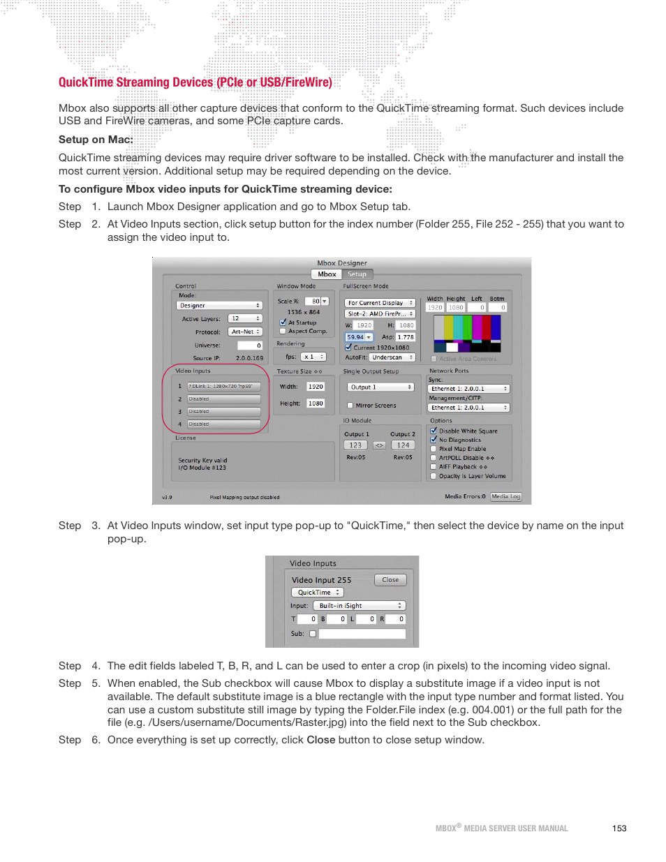 Quicktime streaming devices (pcie or usb/firewire) | PRG Mbox Designer Manual 3.9 User Manual | Page 161 / 206