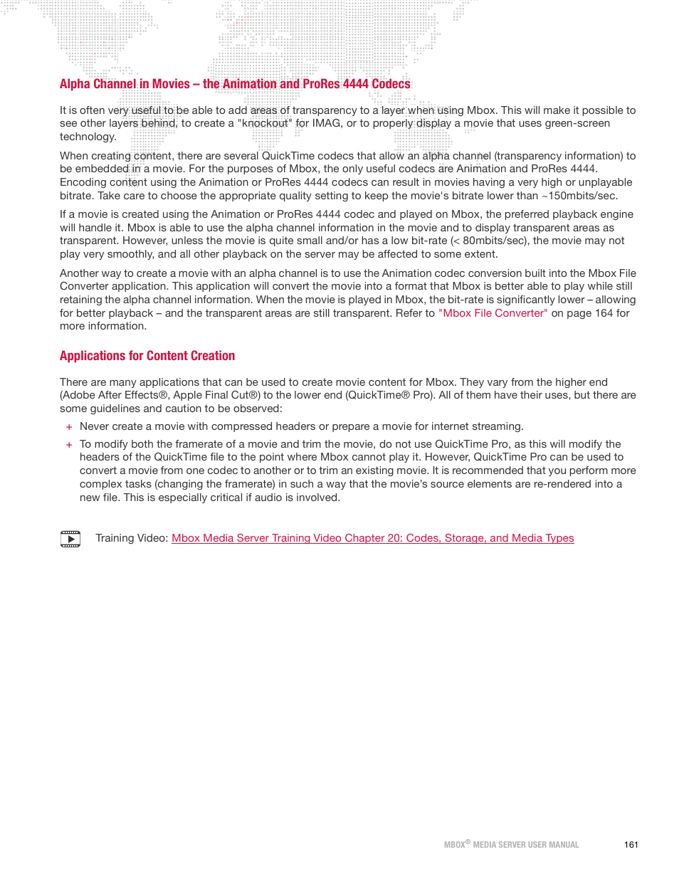 Applications for content creation | PRG Mbox Designer Manual 3.9 User Manual | Page 169 / 206