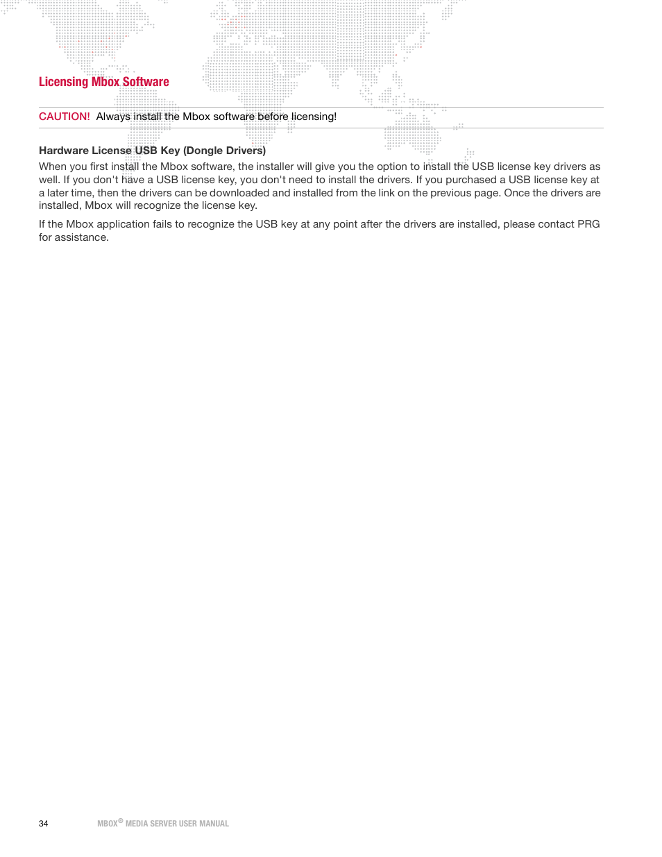 Licensing mbox software | PRG Mbox Designer Manual 3.9 User Manual | Page 42 / 206