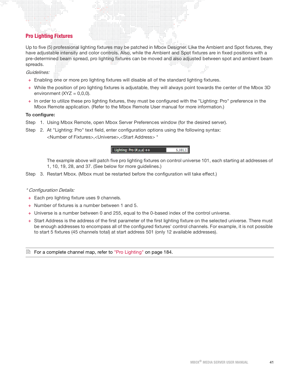 Pro lighting fixtures | PRG Mbox Designer Manual 3.9 User Manual | Page 49 / 206