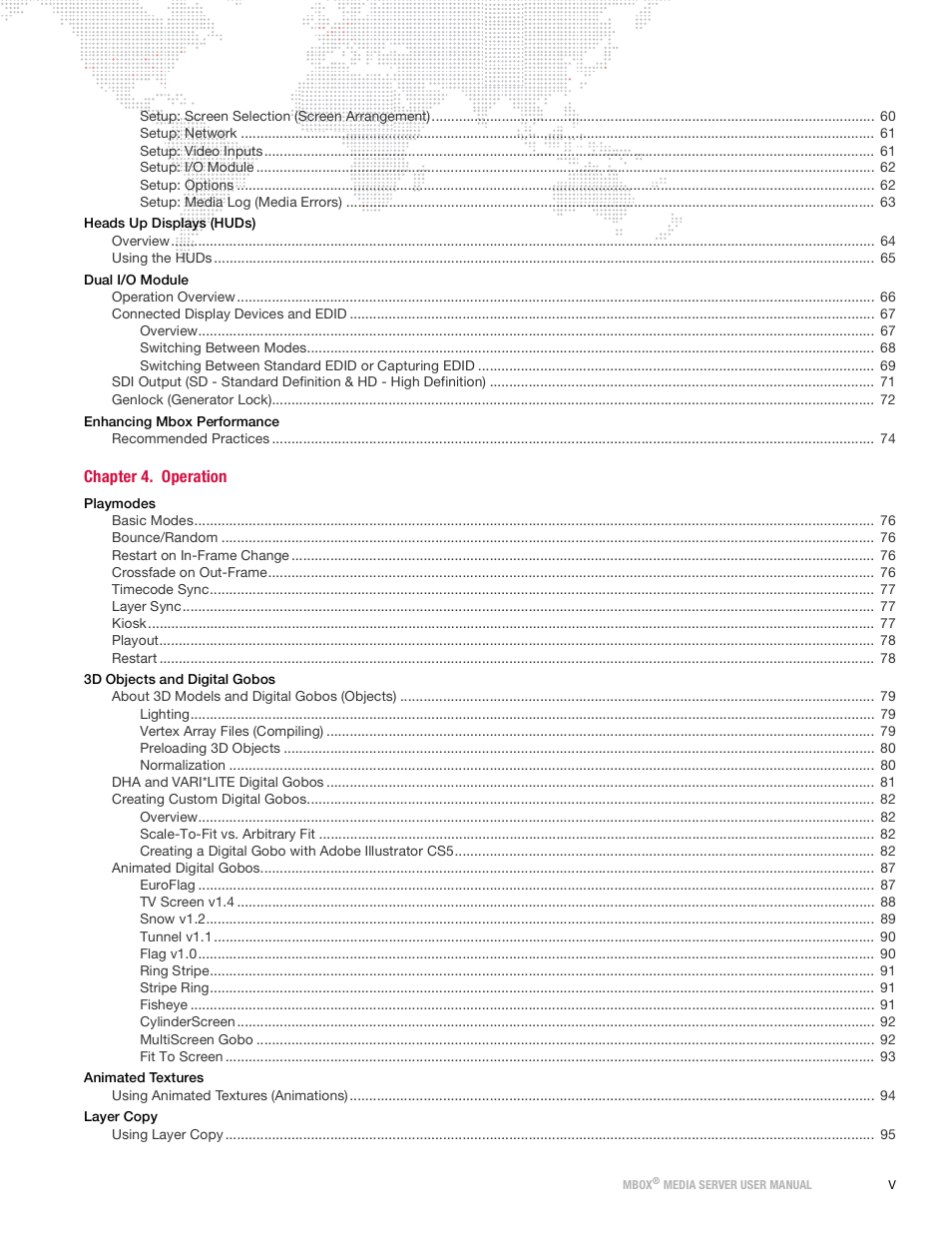 PRG Mbox Designer Manual 3.9 User Manual | Page 5 / 206