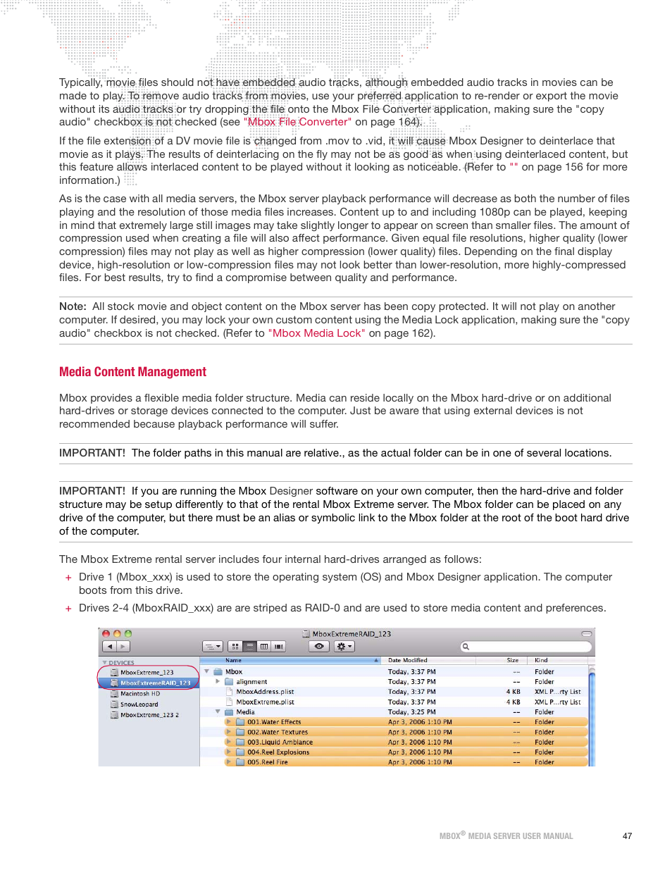 Media content management | PRG Mbox Designer Manual 3.9 User Manual | Page 55 / 206