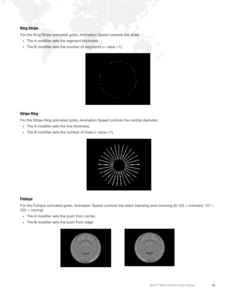 Ring stripe, Stripe ring, Fisheye | Ring stripe stripe ring fisheye | PRG Mbox Designer Manual 3.9 User Manual | Page 99 / 206