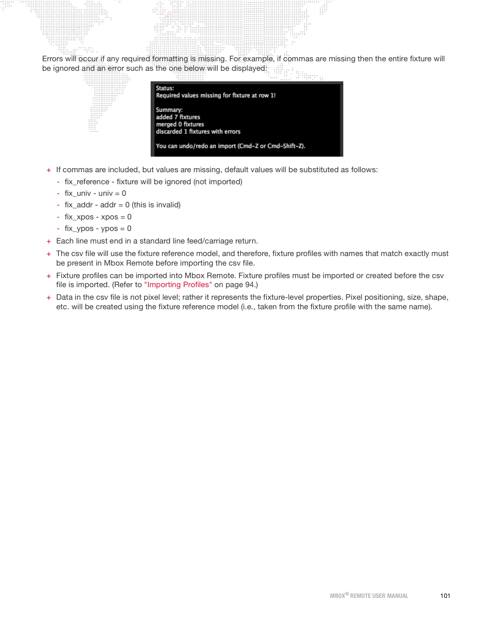 PRG Mbox Remote Manual 3.9 User Manual | Page 107 / 114