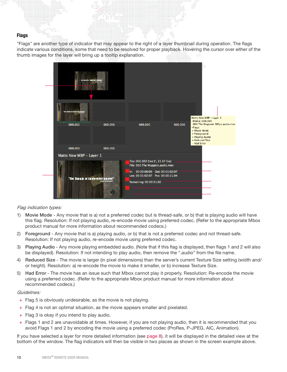 Flags | PRG Mbox Remote Manual 3.9 User Manual | Page 16 / 114