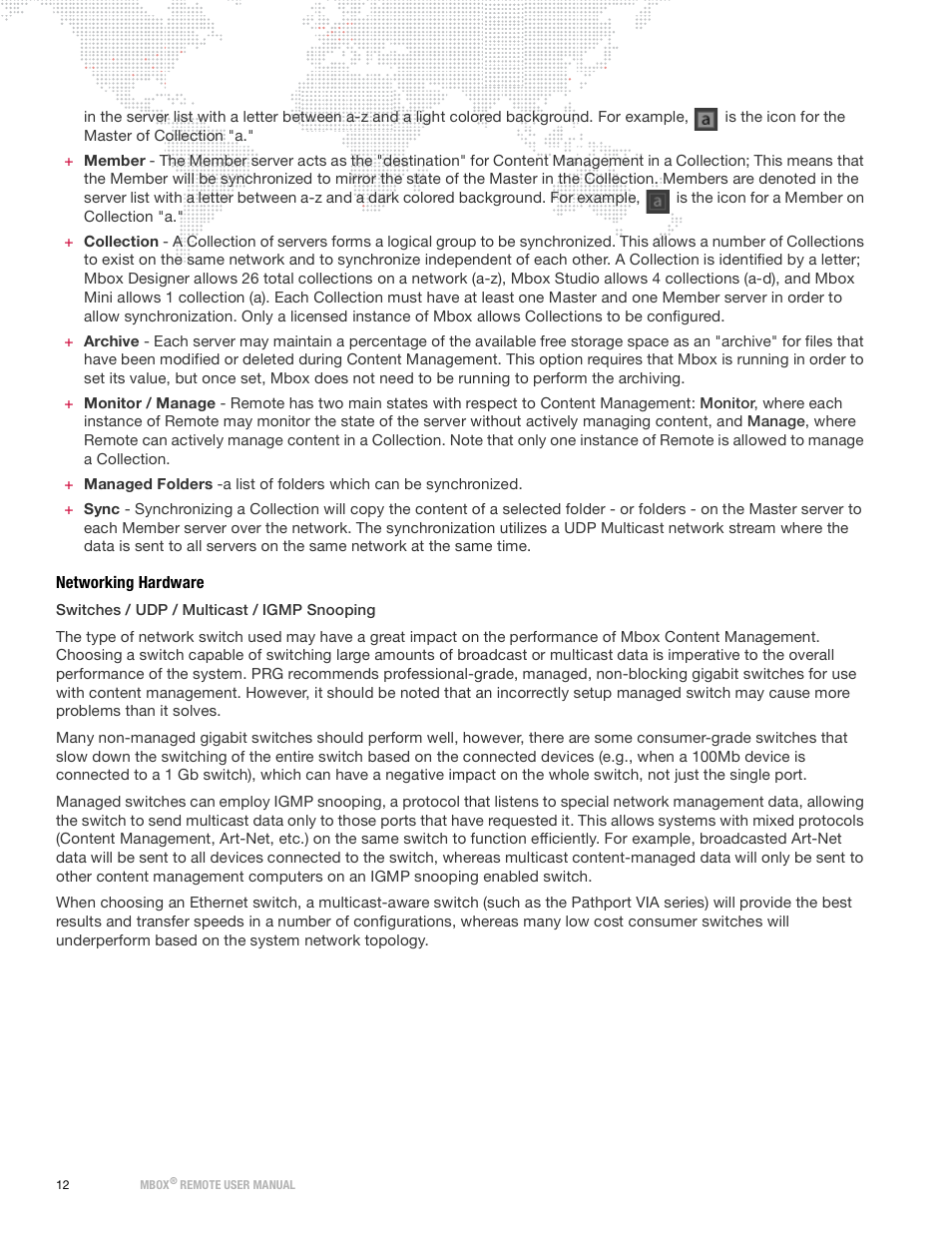 Networking hardware | PRG Mbox Remote Manual 3.9 User Manual | Page 18 / 114