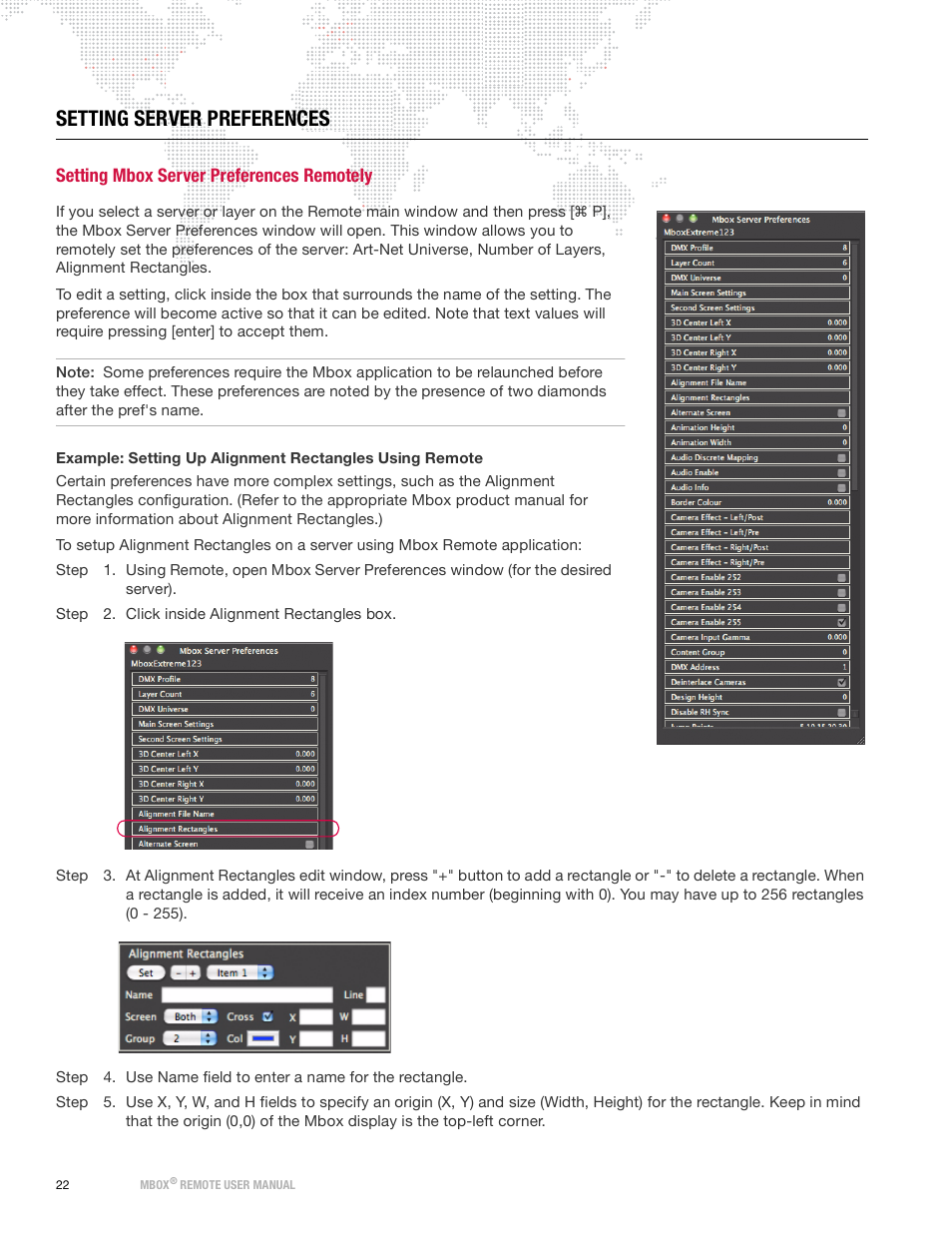 Setting server preferences, Setting mbox server preferences remotely | PRG Mbox Remote Manual 3.9 User Manual | Page 28 / 114