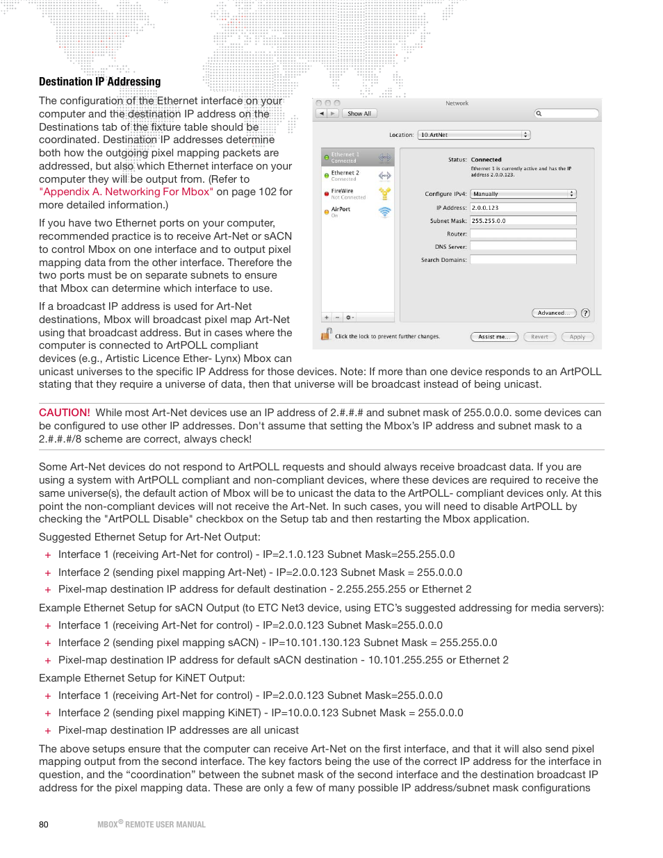 Destination ip addressing | PRG Mbox Remote Manual 3.9 User Manual | Page 86 / 114