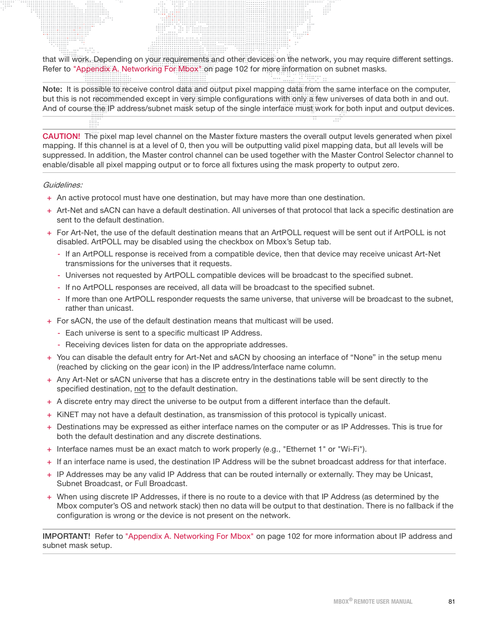 PRG Mbox Remote Manual 3.9 User Manual | Page 87 / 114