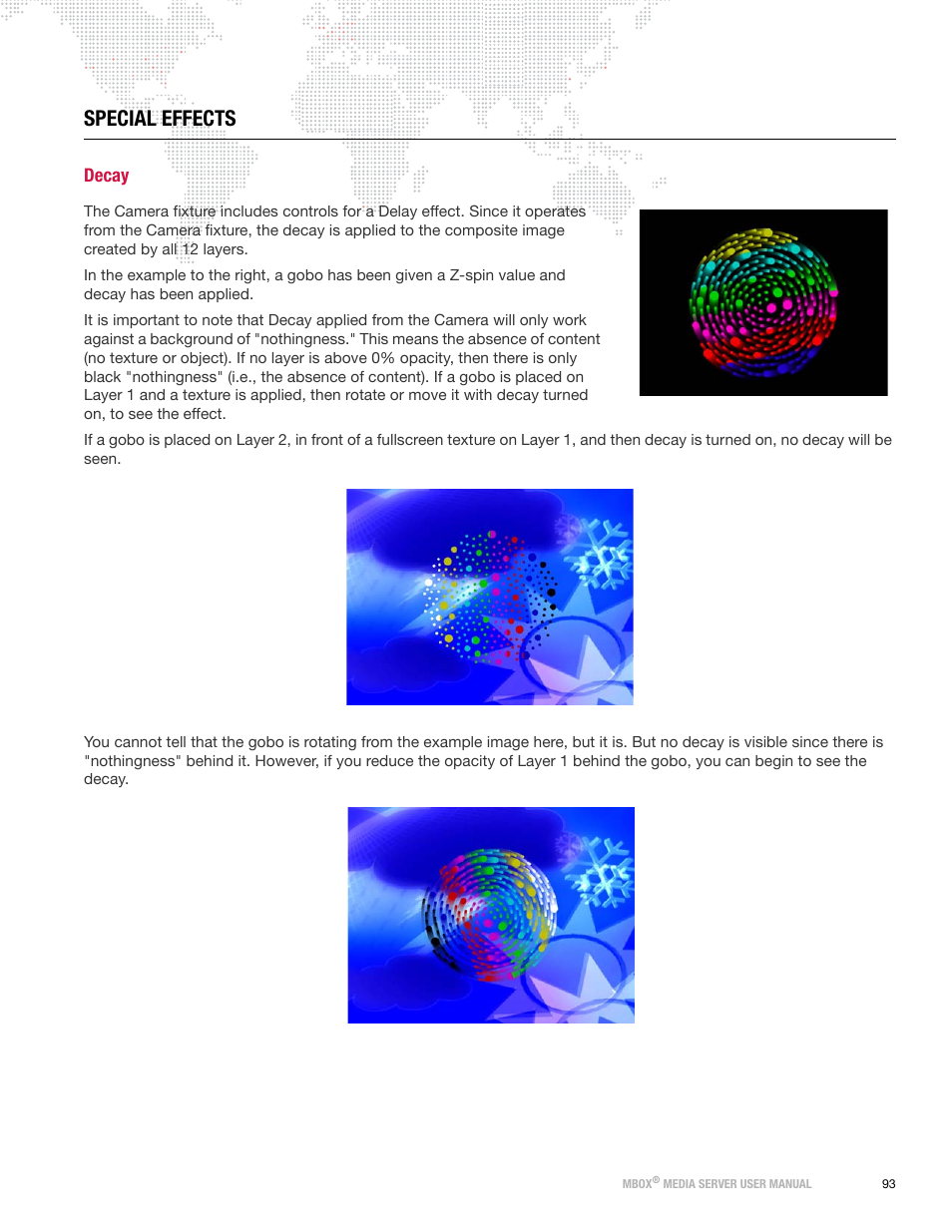 Special effects, Decay | PRG Mbox Designer Manual 3.8 User Manual | Page 101 / 244