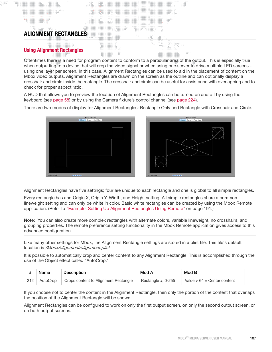 Alignment rectangles, Using alignment rectangles | PRG Mbox Designer Manual 3.8 User Manual | Page 115 / 244