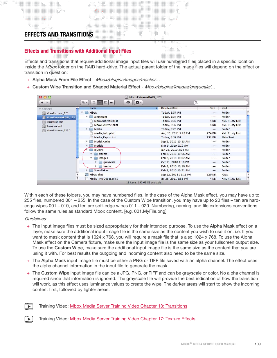 Effects and transitions | PRG Mbox Designer Manual 3.8 User Manual | Page 117 / 244