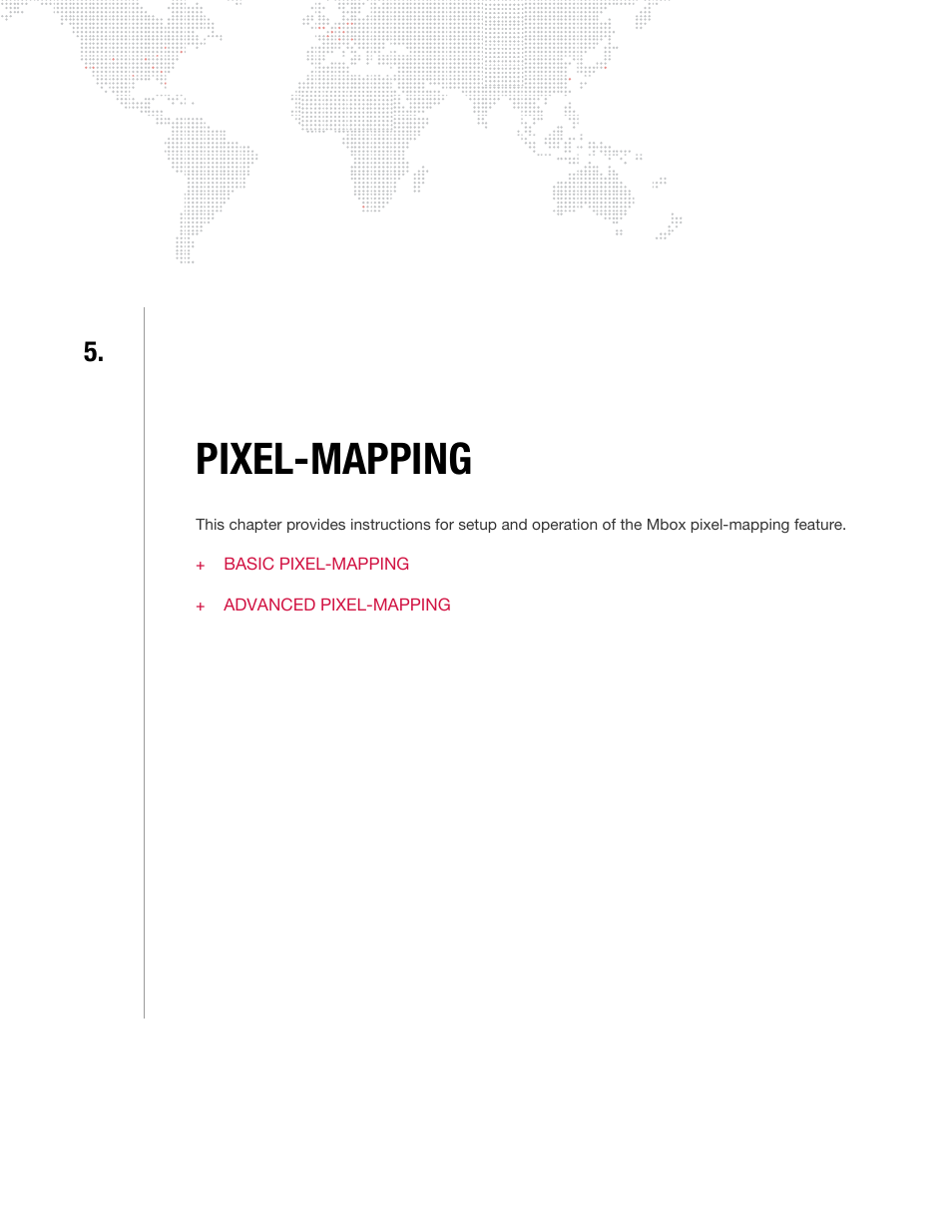 Pixel-mapping, Chapter 5. pixel-mapping | PRG Mbox Designer Manual 3.8 User Manual | Page 123 / 244