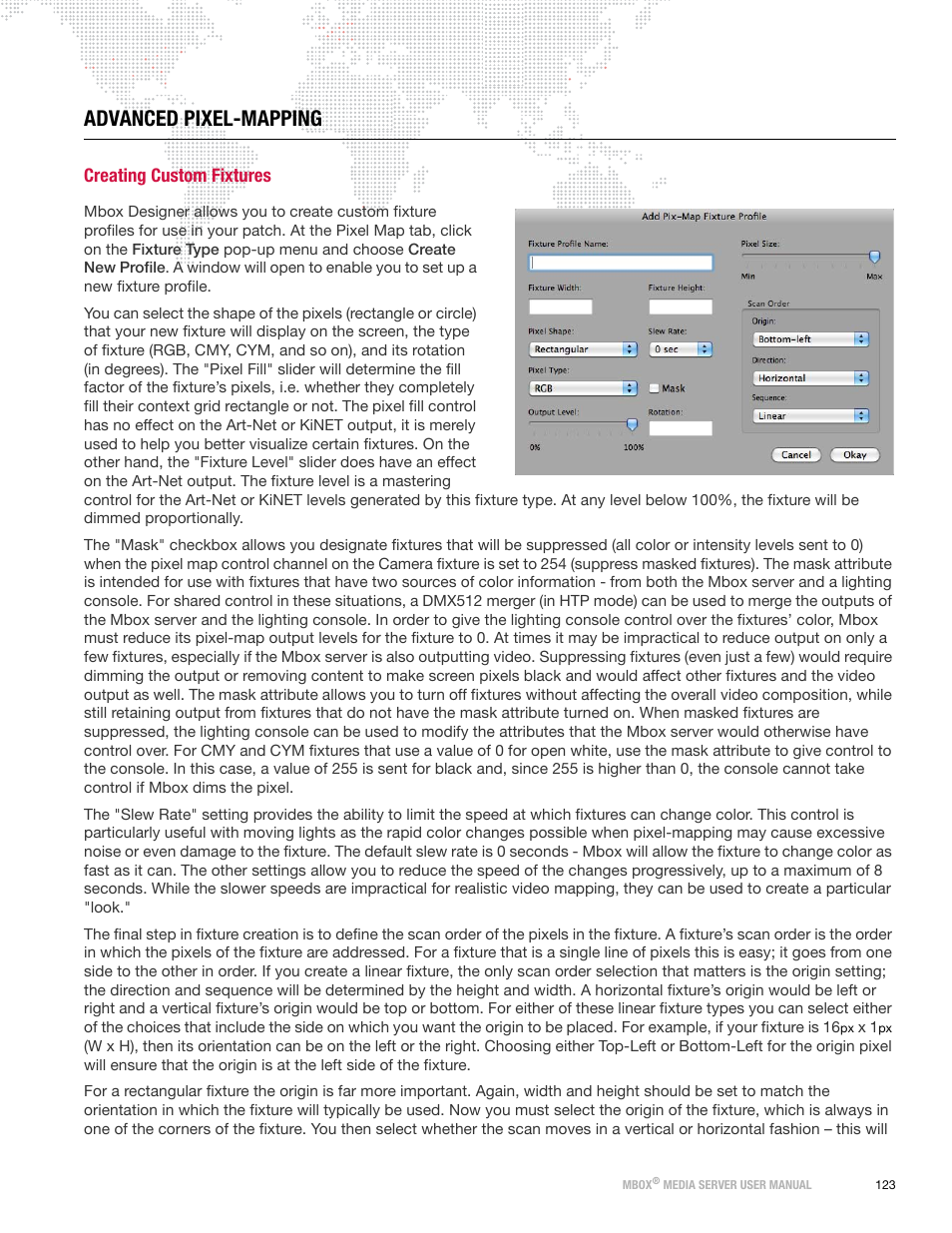 Advanced pixel-mapping, Creating custom fixtures | PRG Mbox Designer Manual 3.8 User Manual | Page 131 / 244