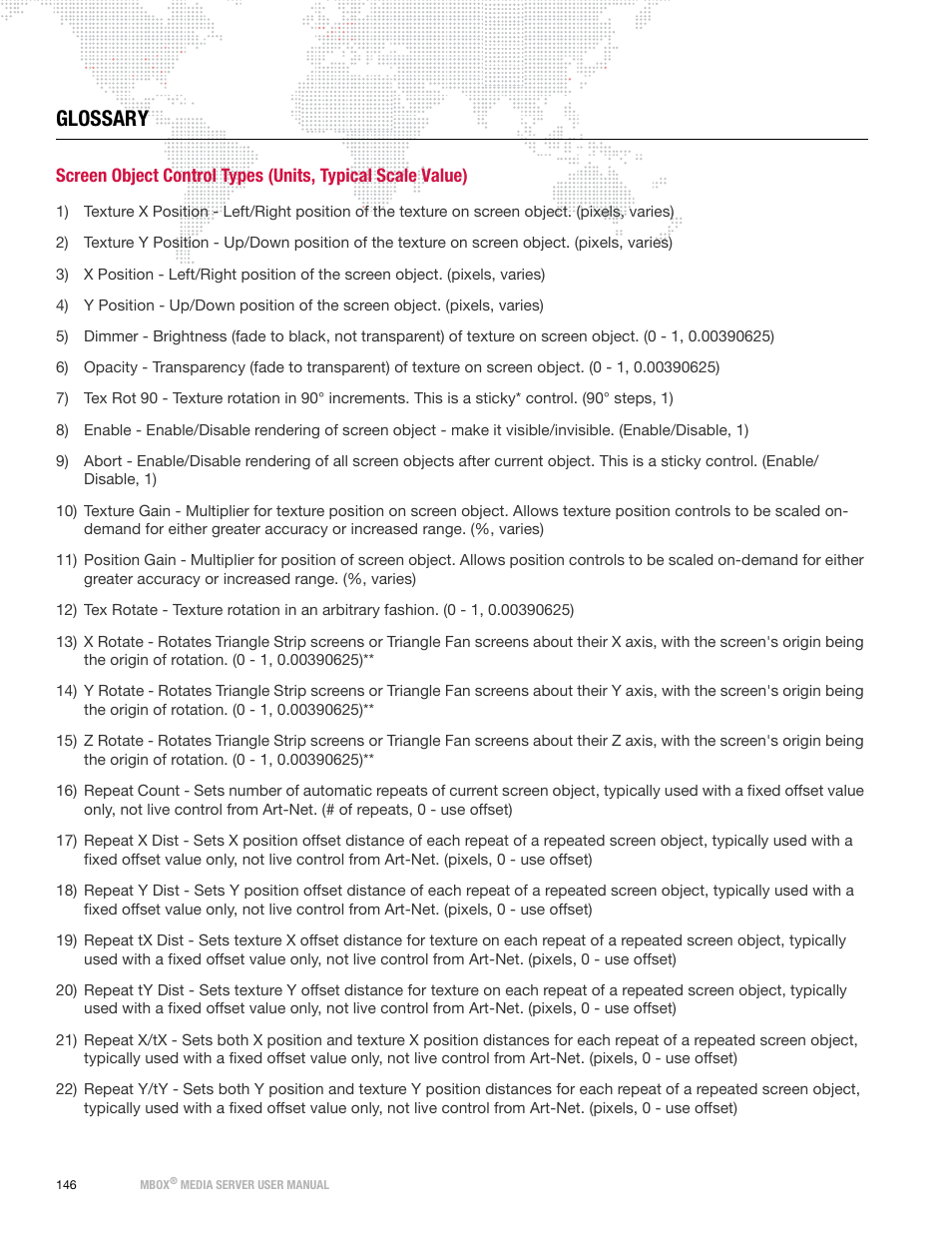 Glossary | PRG Mbox Designer Manual 3.8 User Manual | Page 154 / 244
