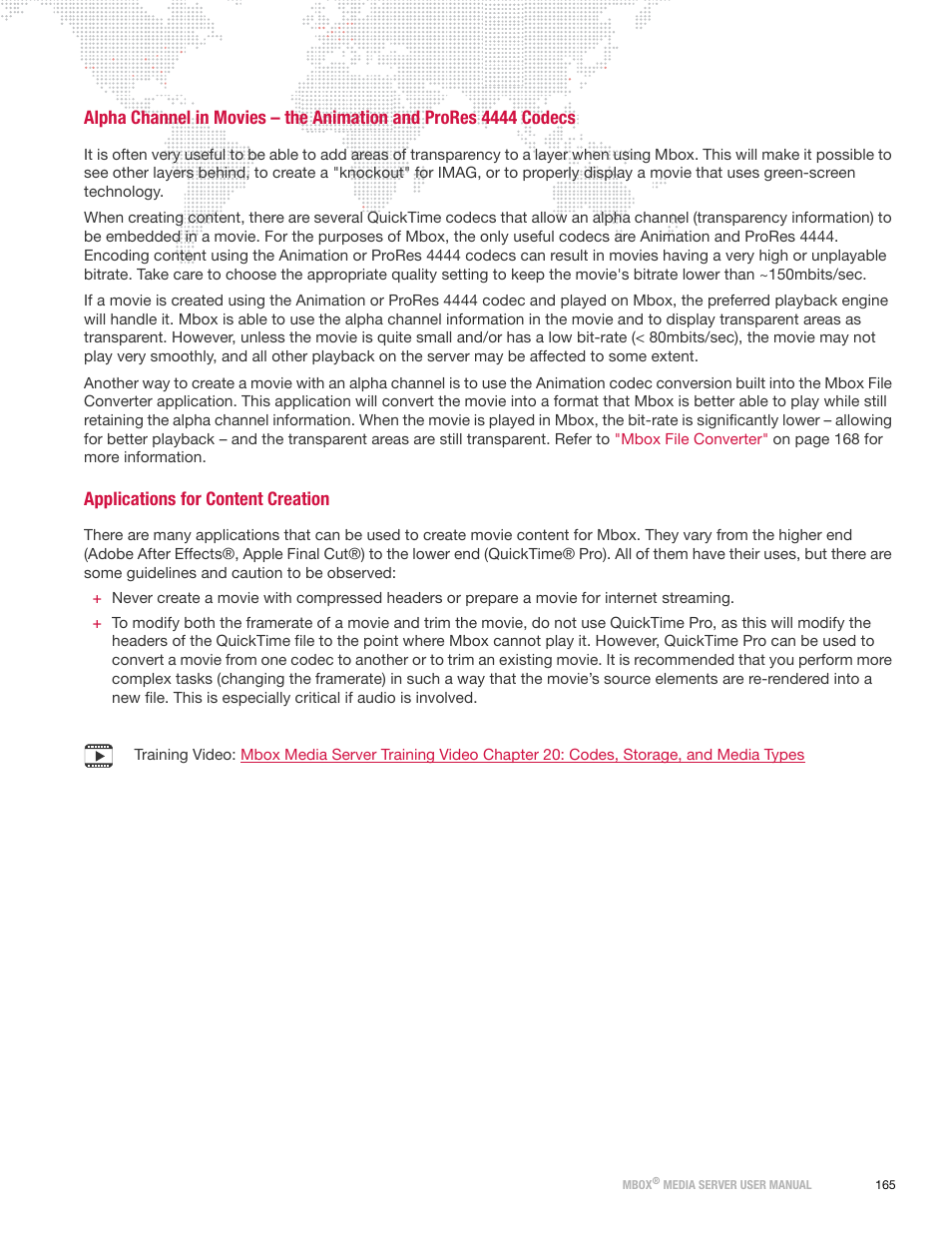 Applications for content creation | PRG Mbox Designer Manual 3.8 User Manual | Page 173 / 244