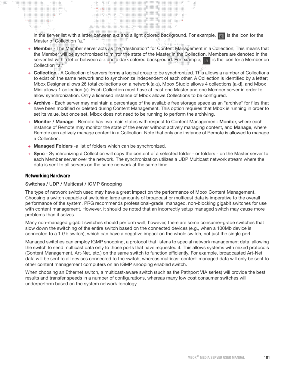 Networking hardware | PRG Mbox Designer Manual 3.8 User Manual | Page 189 / 244