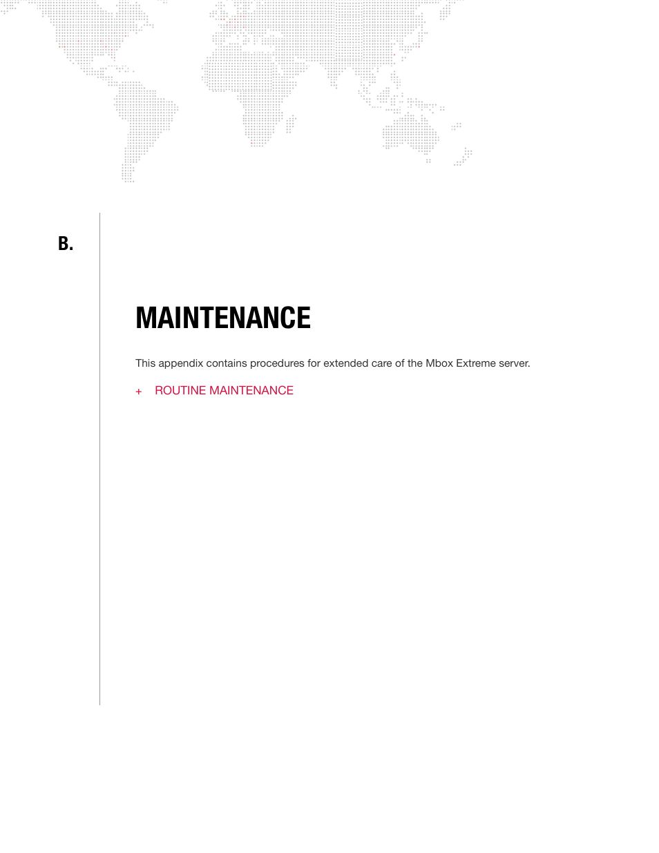 Maintenance, Appendix b. maintenance | PRG Mbox Designer Manual 3.8 User Manual | Page 221 / 244