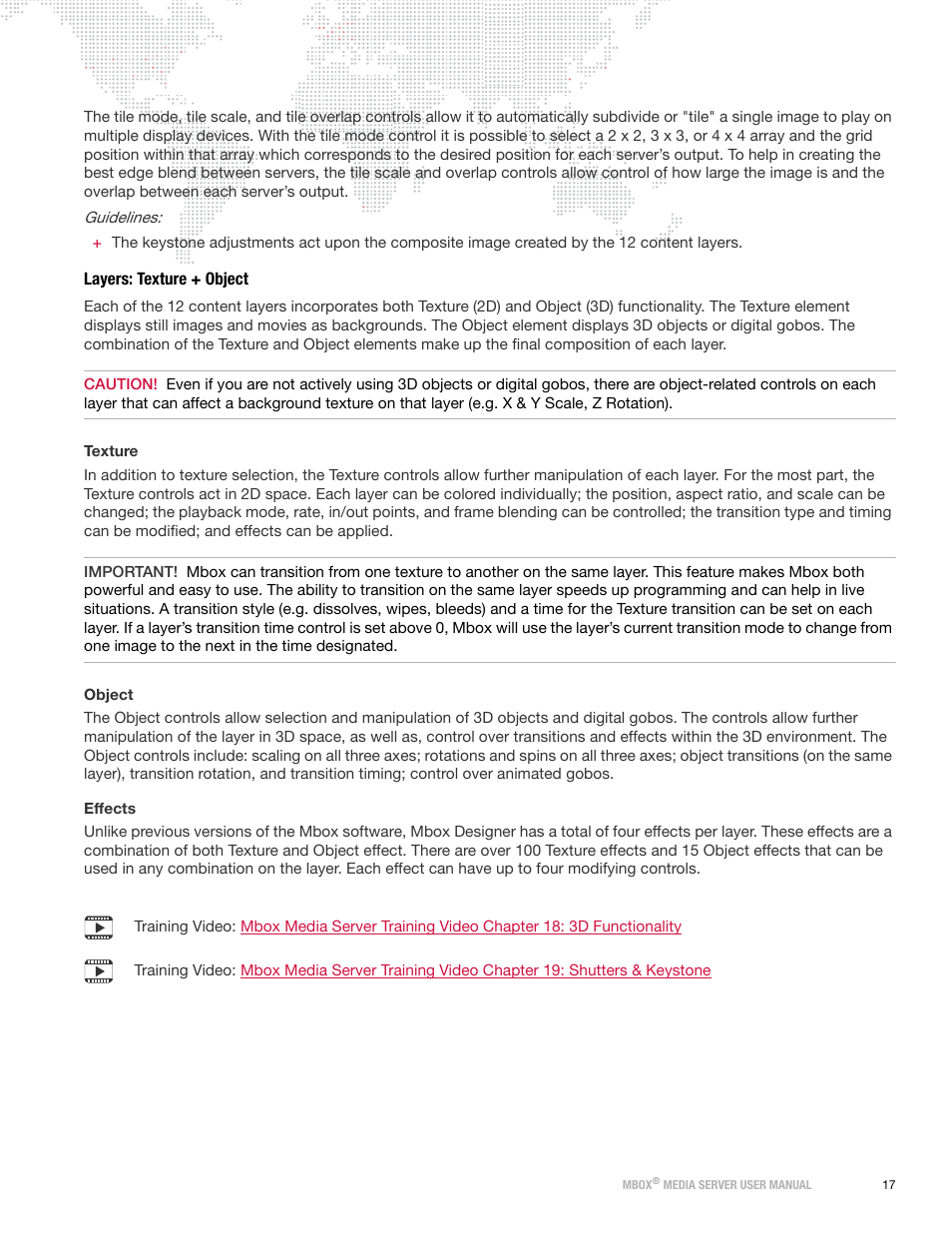 Layers: texture + object | PRG Mbox Designer Manual 3.8 User Manual | Page 25 / 244