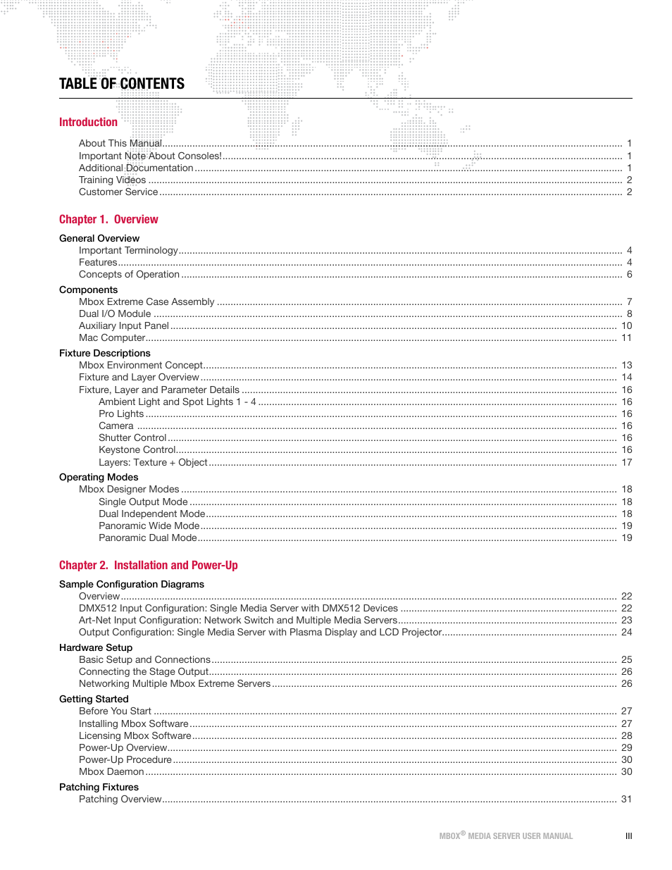 PRG Mbox Designer Manual 3.8 User Manual | Page 3 / 244