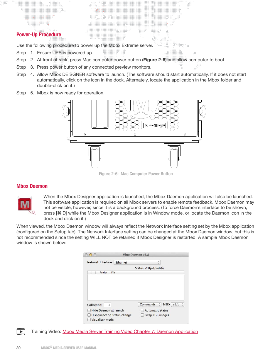 Power-up procedure, Mbox daemon, Power-up procedure mbox daemon | PRG Mbox Designer Manual 3.8 User Manual | Page 38 / 244