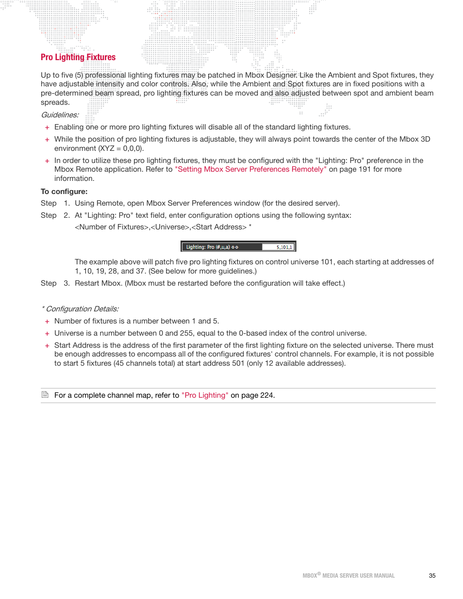 Pro lighting fixtures | PRG Mbox Designer Manual 3.8 User Manual | Page 43 / 244