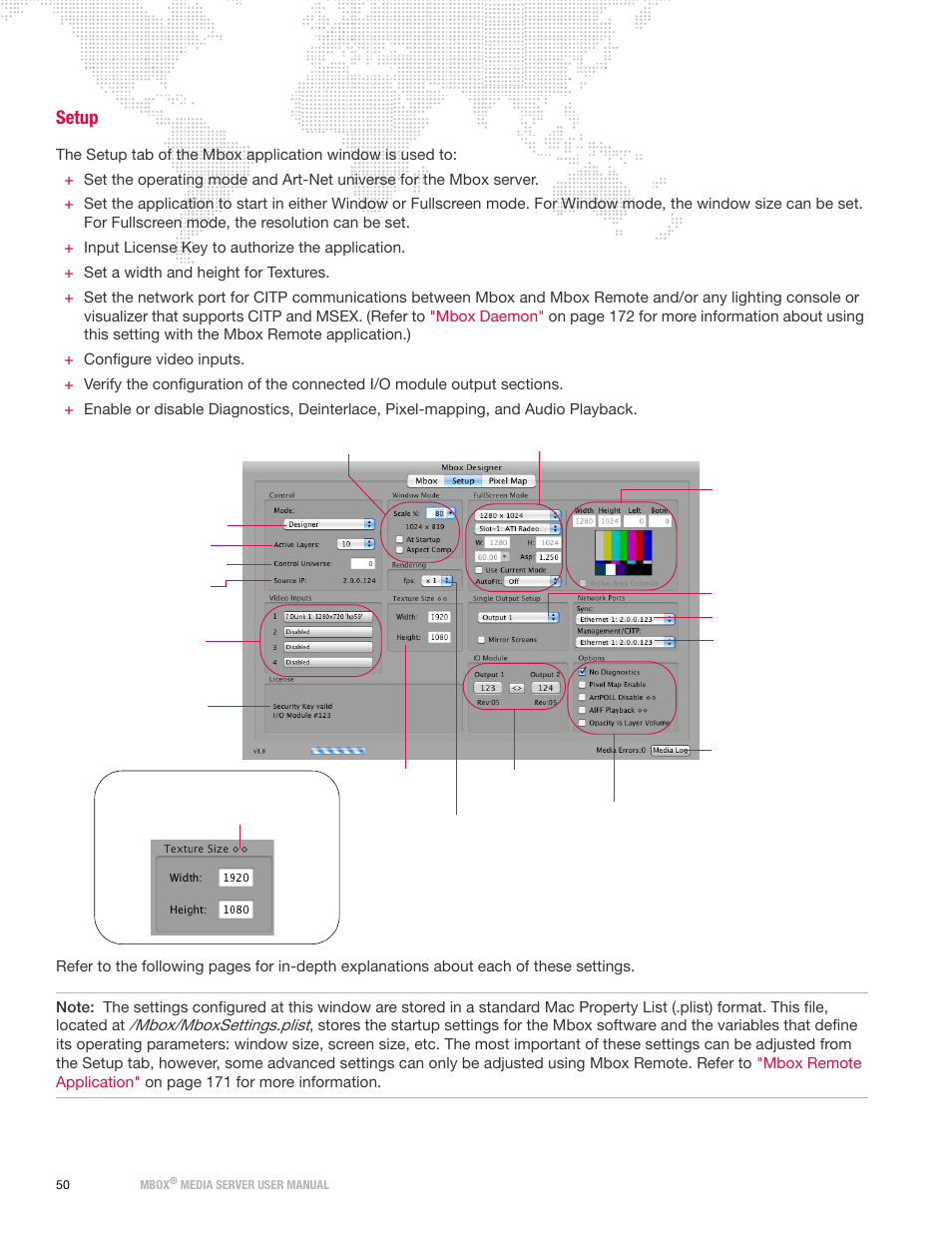 Setup | PRG Mbox Designer Manual 3.8 User Manual | Page 58 / 244