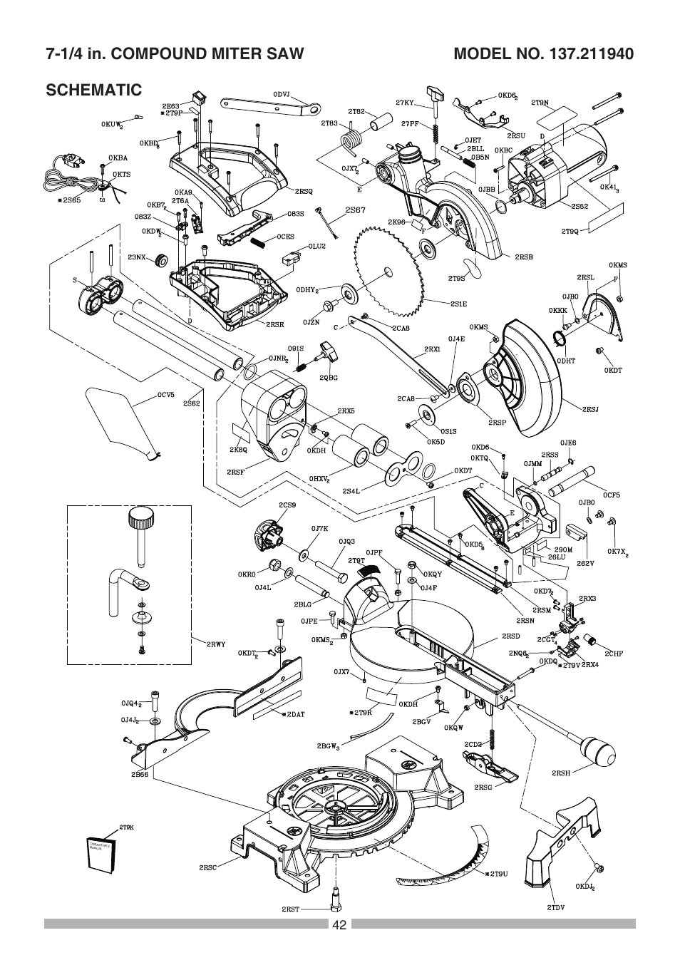 Craftsman 137.21194 User Manual | Page 42 / 44