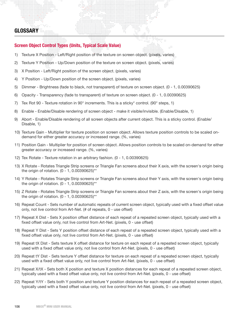 Glossary | PRG Mbox Mini Manual 3.8 User Manual | Page 114 / 192