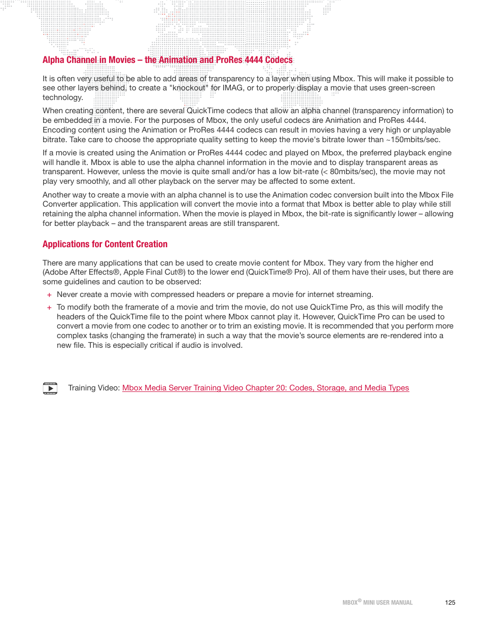 Applications for content creation | PRG Mbox Mini Manual 3.8 User Manual | Page 133 / 192