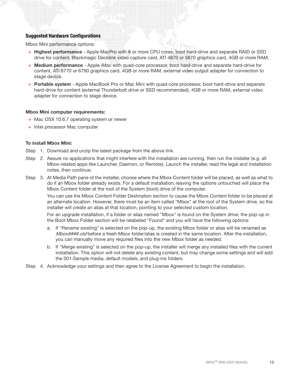 Suggested hardware configurations | PRG Mbox Mini Manual 3.8 User Manual | Page 21 / 192